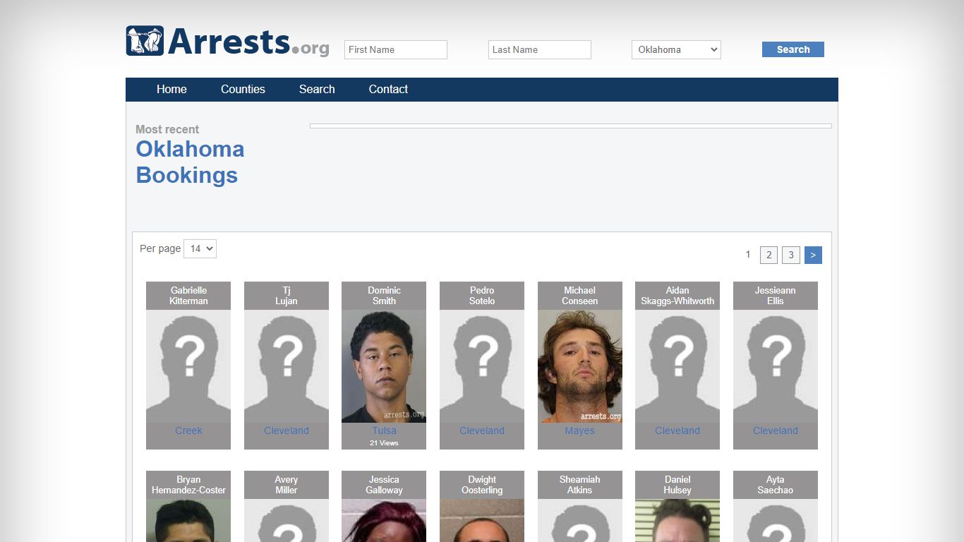 Oklahoma Arrests and Inmate Search